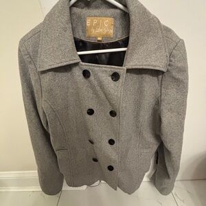 Women’s Gray Wool Coat - Gray